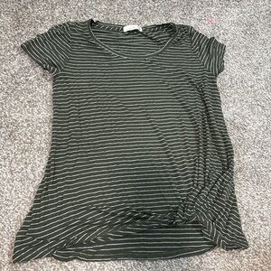 Green Top with Knot On Bottom